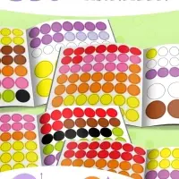 Наклейки &laquo;Весёлые кружочки&raquo;, набор 4 шт. по 12 стр.