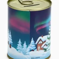 Копилка-банка металл "На счастливое будущее" ,7,5 х 9,5 см
