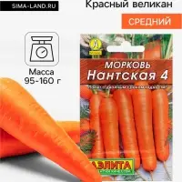 Семена Морковь &laquo;Нантская 4&raquo;, 2 г, &laquo;Аэлита&raquo;