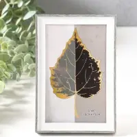 Фоторамка пластик 10х15 см "Современная классика" серый и белый 16х10,8х1,5 см