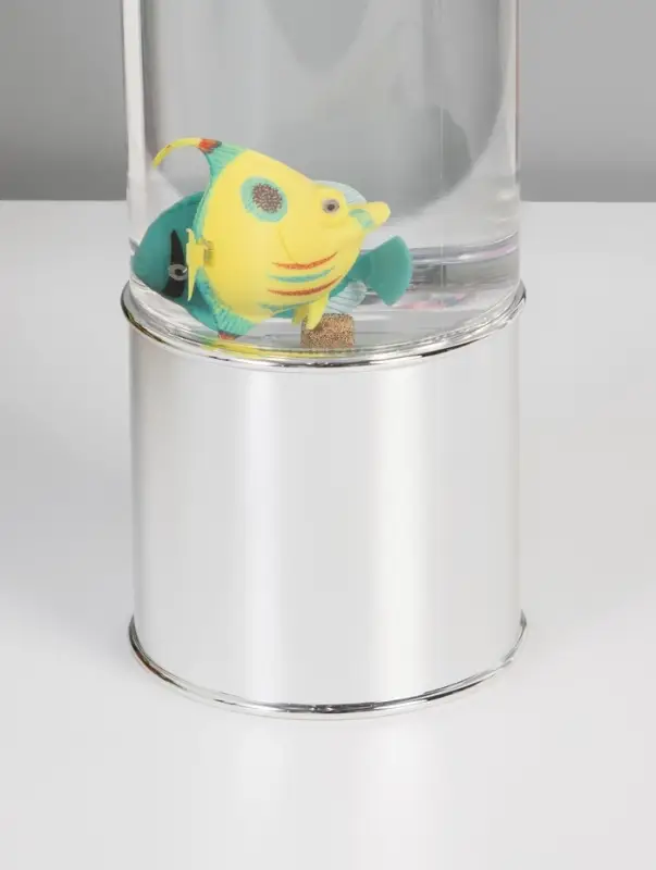 Светильник Светильник "Аквариум с рыбками" LED RGB 4,5Вт USB серебро 8,7х8,7х27 см