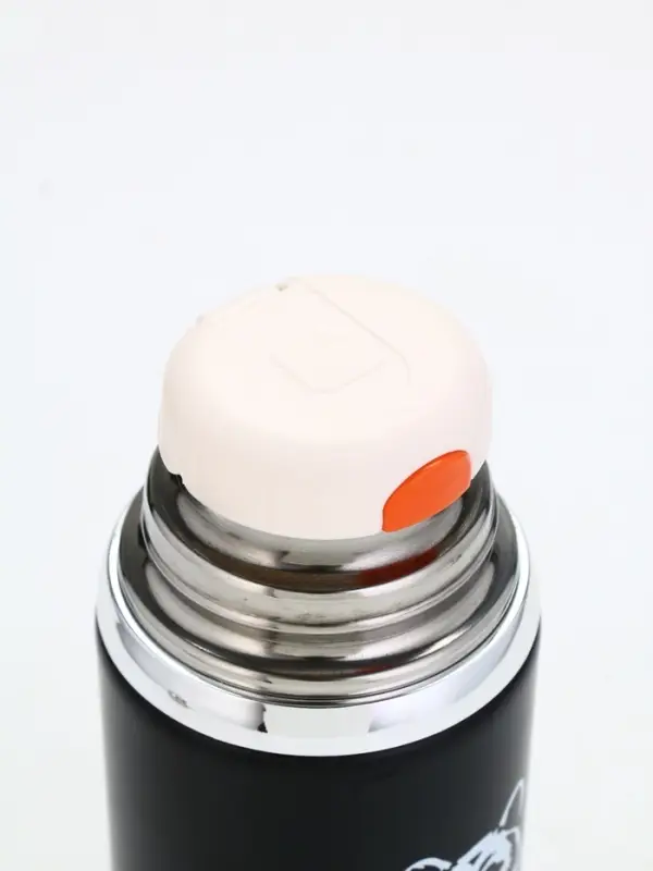 Термос Термос "Calm and happy", чёрный, 600мл