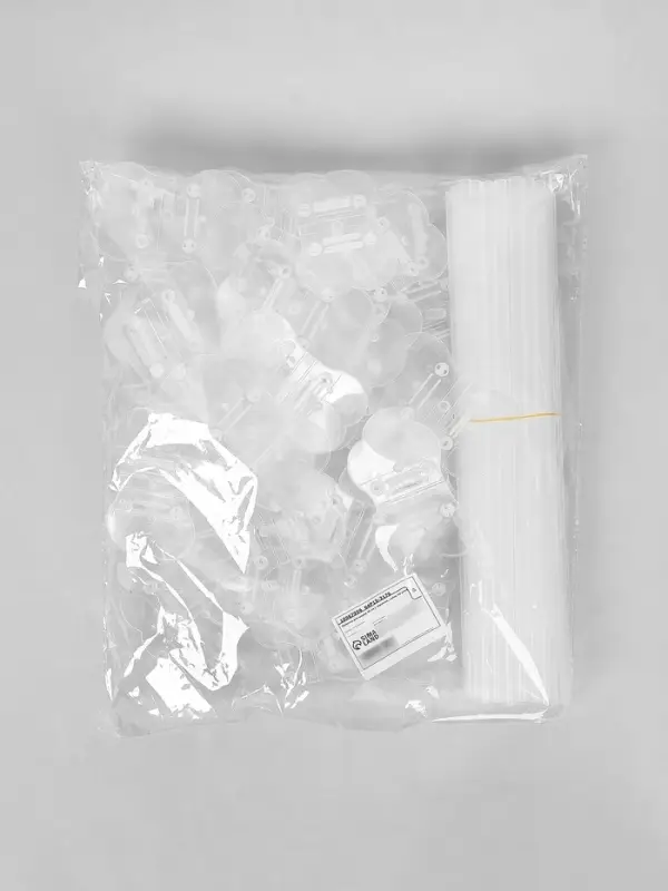 Палочка для шаров 35 см с зажимом набор 50 штук