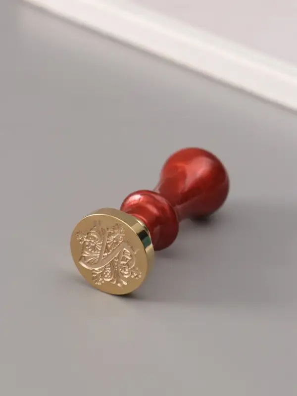 Печать для сургуча с пластиковой ручкой &laquo;Буква N на вензеле&raquo;, 2.5&times;2.5&times;6.3 см