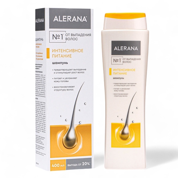 Шампунь для волос Алерана интенсивное питание, 400 мл Шампунь для волос Алерана интенсивное питание, 400 мл