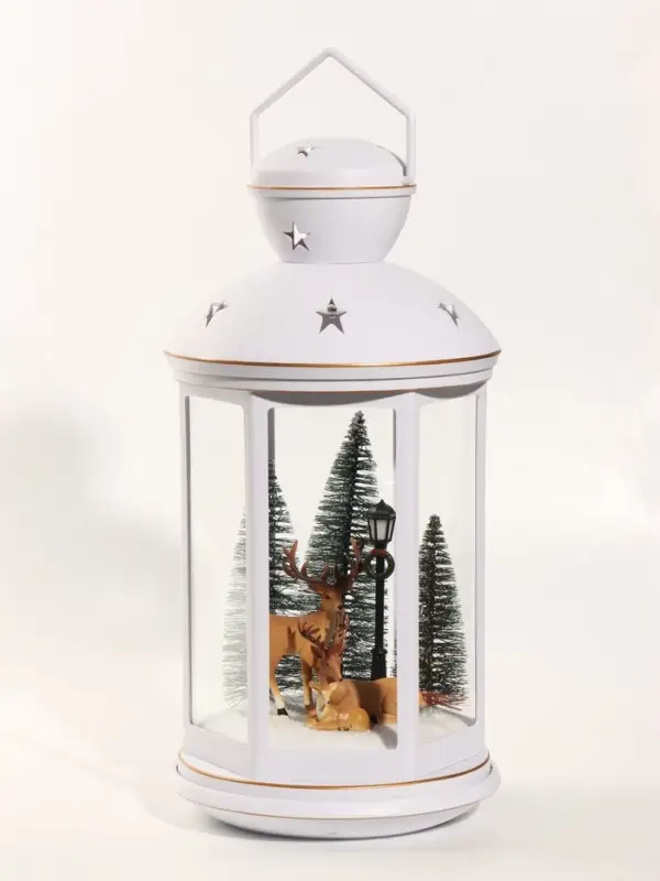 Фигурка светодиодная &laquo;Семья оленей&raquo;, новогодняя, 3хС(LR14), музыка, USB, 21&times;21&times;42 см
