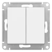 ATLASDESIGN 2-клавишный ПЕРЕКЛЮЧАТЕЛЬ, сх.6/2, 10АХ, механизм, ЛОТОС