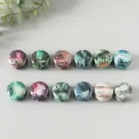 Шкатулка металл круглая "Стихии" набор 12 шт 4х4х2 см