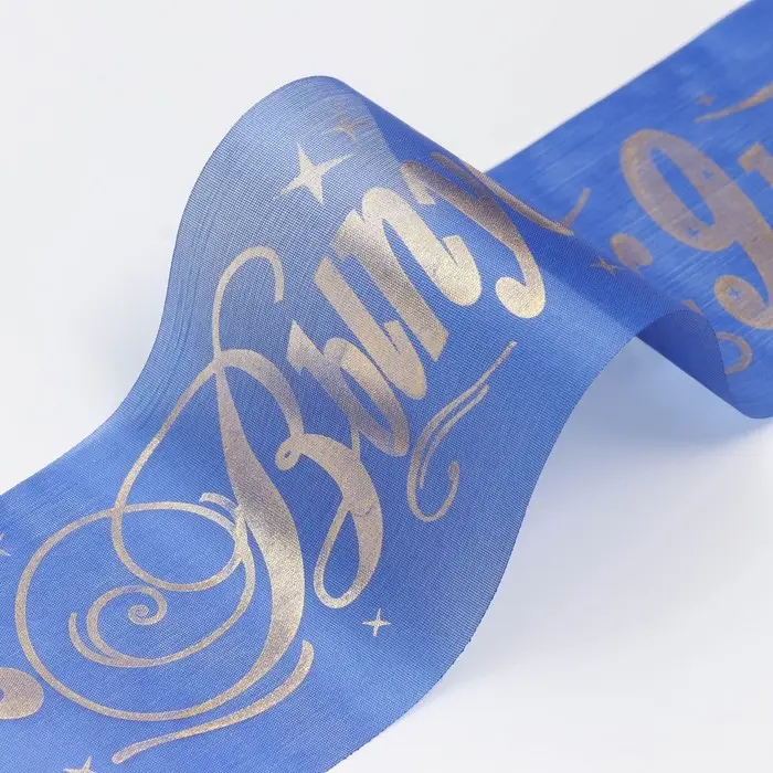 Лента на выпускной «Выпускник 9 класс», шёлк синий фольга Лента на выпускной «Выпускник 9 класс», шёлк синий фольга