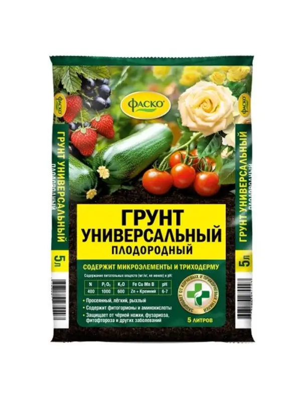 Грунт универсальный &laquo;Фаско&raquo;, 5 л