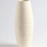 Ваза «Бего», классик, 27×9 см, керамика, бежевая