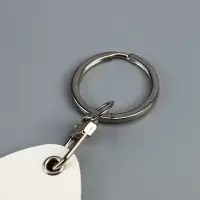 Брелок чехол для магнитных ключей, капля, белый 4,4х5,5 см