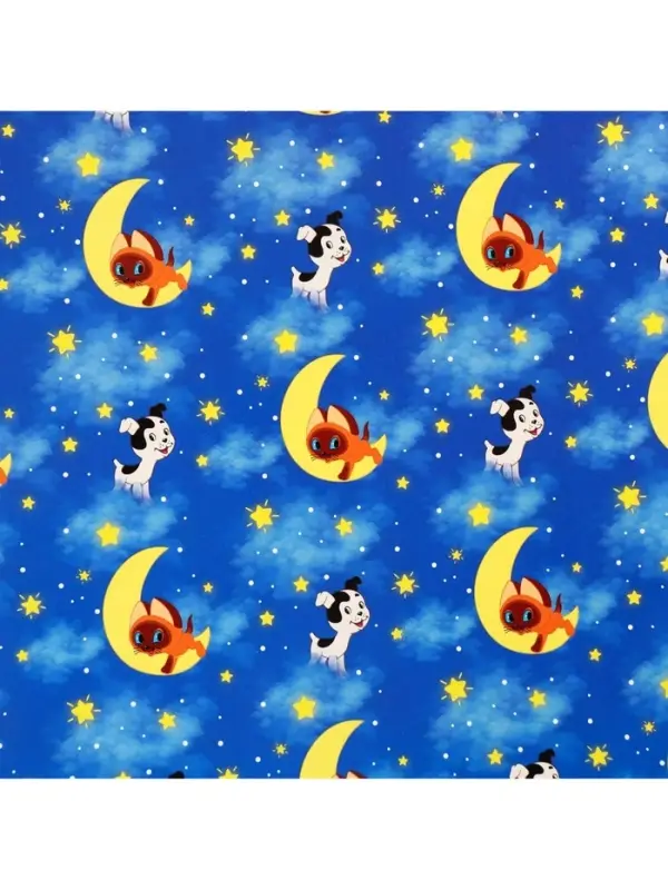 Упаковочная бумага, 70&times;100 см, Котёнок по имени Гав