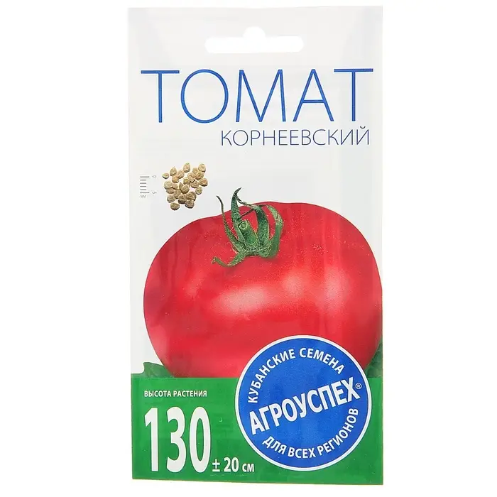 Семена Томат "Корнеевский", средний, розовый, высокорослый, 0,1 гр