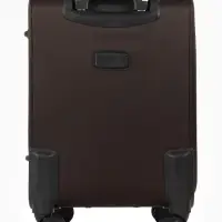Чемодан на колёсах TEXTURA, текстильный, кодовый замок, с увеличением, 36&times;25&times;58 см, 20", коричневый