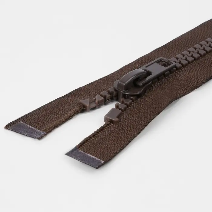 Молния «Трактор», №8, разъёмная, замок автомат, 70 см, коричневая