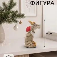 Фигурка декоративная &laquo;Козел с мухомором&raquo;, 6&times;4&times;3 см, слоновая кость