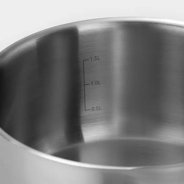 Ковш Катунь &laquo;Общепит&raquo;, 2.1 л, d=18 см, h=9 см, капсульное дно, индукция, нержавеющая сталь