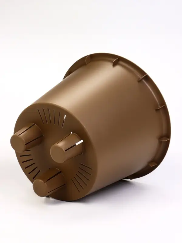 Кашпо со вставкой 7,8 л d28 см h25,5 см МИКРИТ бежевый слайн