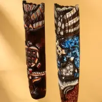 Маска «Абориген и ящерица», 50×12×4 см, дерево, МИКС Маска «Абориген и ящерица», 50×12×4 см, дерево, МИКС