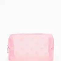 Косметичка дор Горох, сетка 18*7,5*10, отд на молнии, розовый Косметичка дор Горох, сетка 18*7,5*10, отд на молнии, розовый