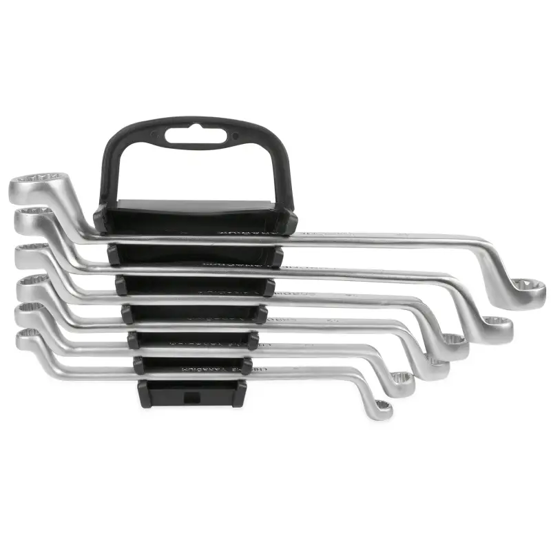 Набор ключей гаечных накидных изогнутых на держателе (8-19 мм) (6 предметов) AVS K2N6P