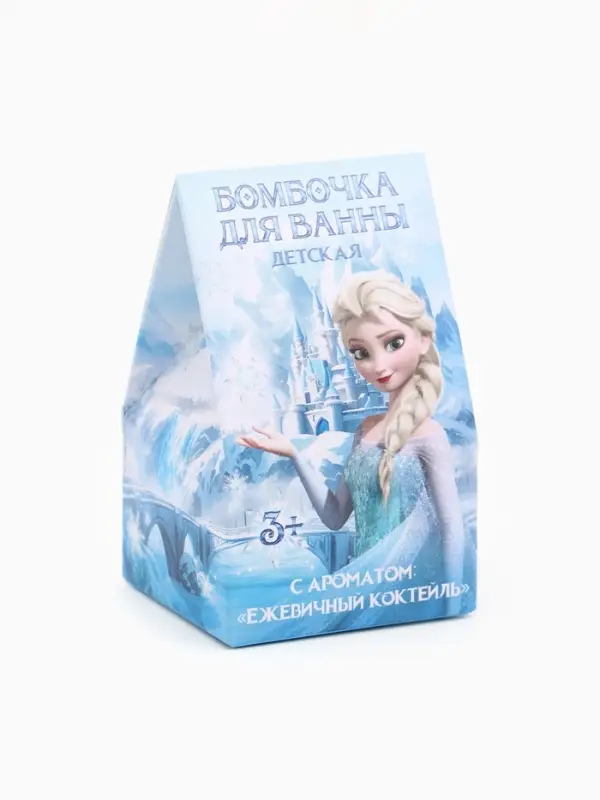 Бомбочка для ванны 40г в коробке, детская, Зимняя принцесса