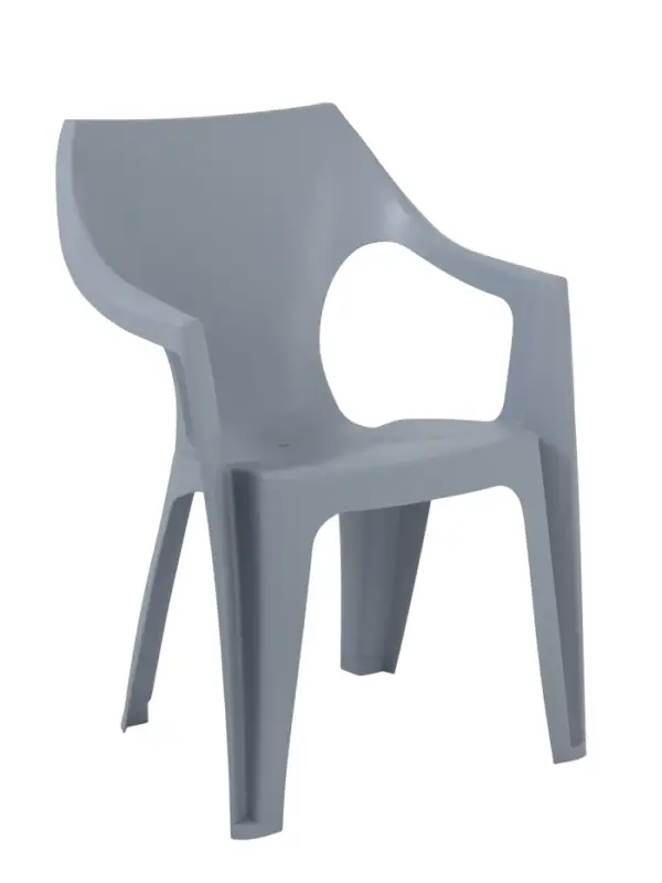 Кресло Decorona DeForma 550x535x785 мм дымчатый кварц