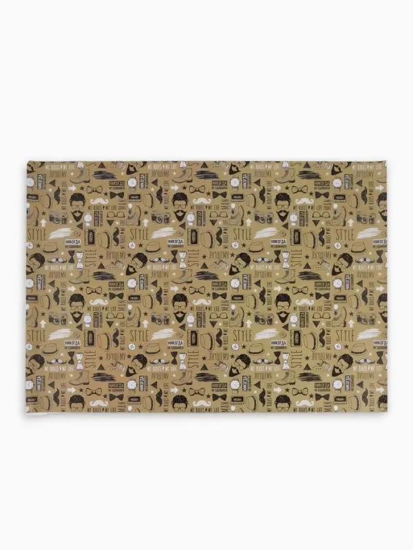 Бумага упаковочная глянцевая двухсторонняя &laquo;Брутальному мужчине&raquo;, 70&times;100 см