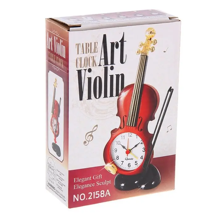 Часы - будильник настольные &laquo;Гитара&raquo;, дискретный ход, циферблат 5.5&times;5.5 см