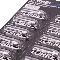 Набор игл для насоса TORRES, SS5023, уп/10шт, диам. резьбы 7 мм,сталь