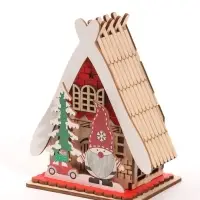 Сувенир новогодний светодиодный "Дед морози и ёлка" 5,2х10х11,7 см 3хLR1130