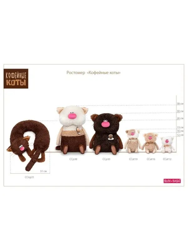 Мягкая игрушка &laquo;Кот Какао&raquo;, 16 см