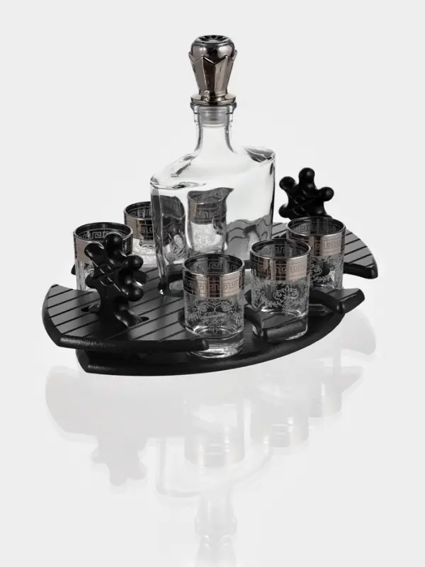 Мини-бар &laquo;Фрегат. Барокко&raquo;, 8 предметов: барная стойка, графин, стопки 6 шт., 500/50 мл