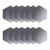 VETTA Наклейки зеркальные "Соты", 12 шт., 16x18,4x9,2 см