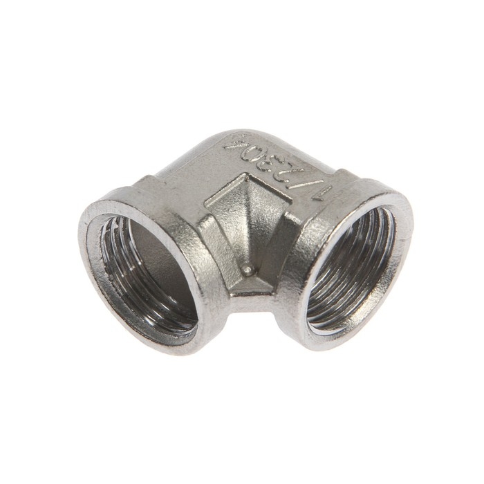 Уголок ZEIN engr, 1/2", внутренняя резьба, нержавеющая сталь