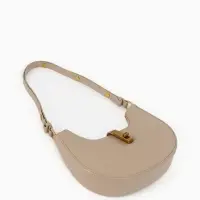 Сумка женская багет TEXTURA на молнии, 24&times;6&times;14 см, бежевая