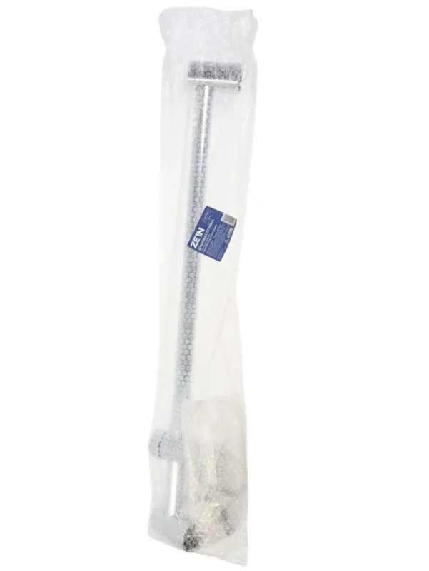 Душевая стойка ZEIN H01, с пластиковой прозрачной мыльницей и крепежом, хром