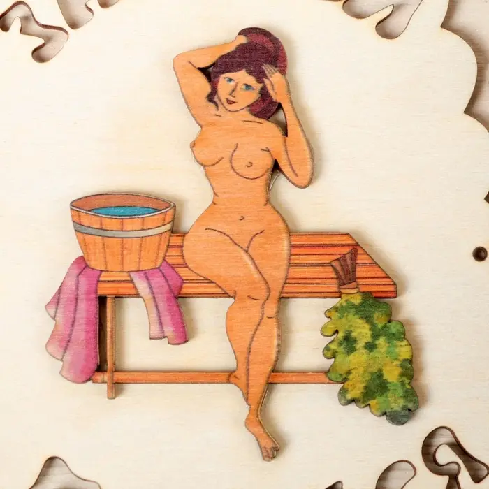 Табличка для бани и сауны &laquo;Заходи погрейся&raquo;, 18.5&times;13 см, дерево, &laquo;Добропаровъ&raquo;