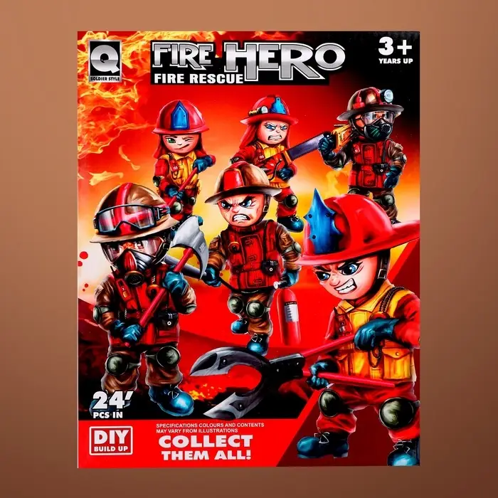 Фигурка - игрушка для мальчика &laquo;Пожарный&raquo;, МИКС