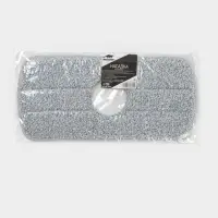 Насадка для швабры Raccoon, с вырезом, микрофибра, прямоугольная, 30&times;14.5 см, серая