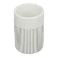 Стакан для ванной комнаты тм VETTA Модена, полирезин, молочный, 7x7x10 см