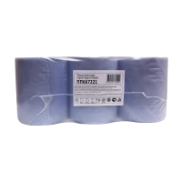 Бумага протирочная полотенце 2сл 22х30 200м d 6 см центр. вытяжка 6 рул/уп