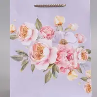 Пакет подарочный ламинированный "Цветочная симфония" 18 х 22,3 х 10 см