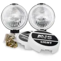 Противотуманные фары галогенные (H3) AVS PF-317H (12V 55 W d-156 мм.пластик с крышкой) 2шт.