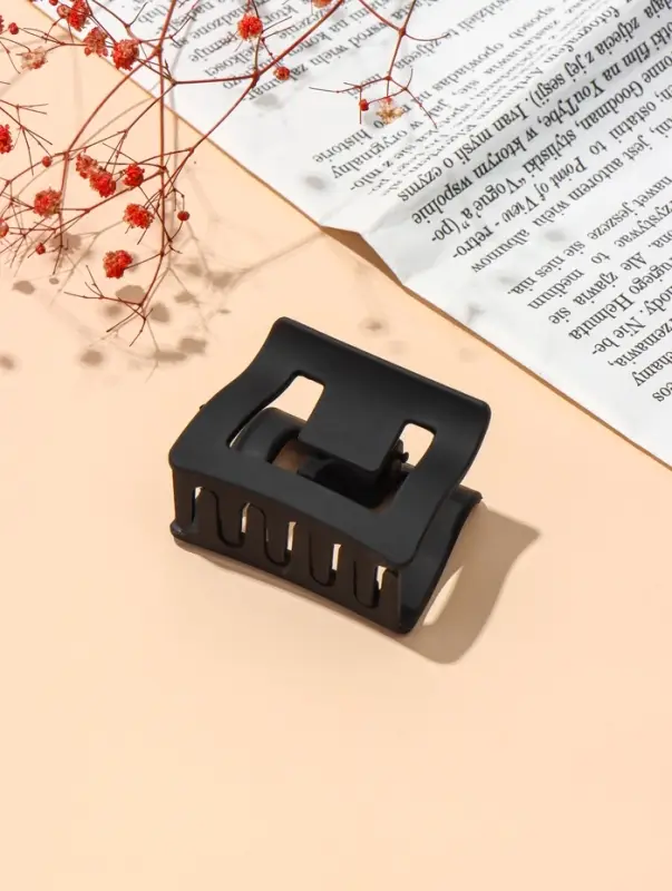 Крабик для волос &laquo;Классик&raquo; прямой, 5.5&times;4.5 см, матовый, чёрный