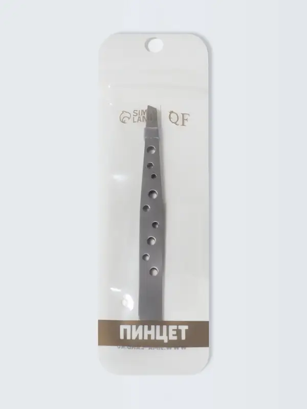 Пинцет скошенный, широкий, 9.5 см