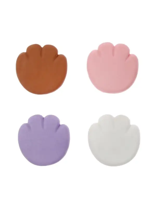 Набор фигурных ластиков Calligrata &laquo;Лапка&raquo;, 5 штук, МИКС