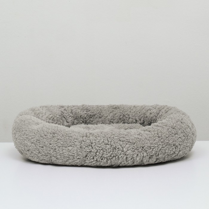 Лежанка для щенков и котят  Лежанка для щенков и котят "Уют", мягкий мех, 38 х 32 х 11 см, серая