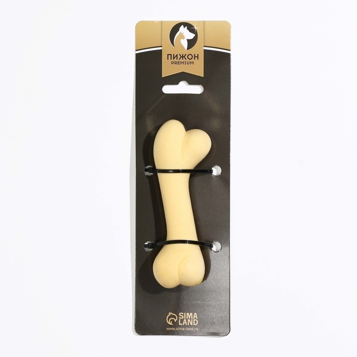 Игрушка плавающая Игрушка плавающая "Кость-волна" Пижон Premium, вспененный TPR, 12,5 х 4 см, жёлтая